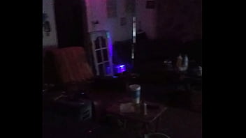 Striper pole in living room Striper pole in living room