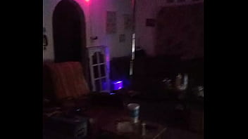 Striper pole in living room