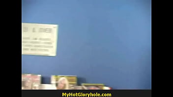 Awesome deepthroat hot girl blows cock through gloryhole 18