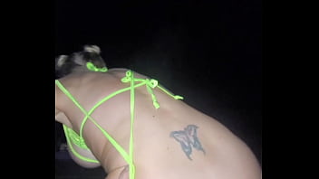 Blonde raver slut sucks and fucks you on rooftop