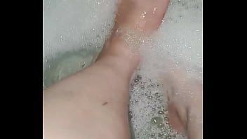 Feet getting washed