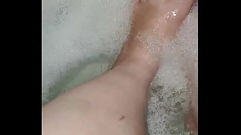 Feet getting washed