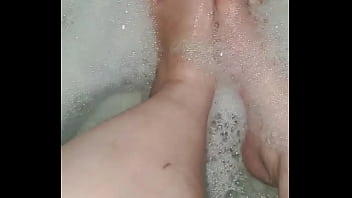 Feet getting washed