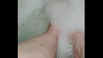 Feet getting washed