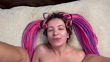 Pov fucked teen alternative girl in missionary and cum at her ponytail face teaser