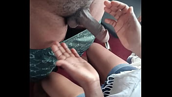 Hot black girl playing with his boyfriend black hard dick