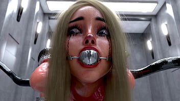 Slave girls in metal bondage