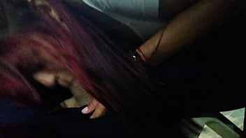 Sucking the cock of my cuckold outdoor