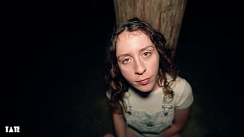 Girl gets huge facial after risky public blowjob