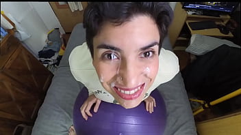 I cum on her face and eyelashes