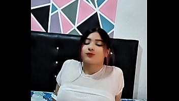 Porn actress touches her tasty pussy