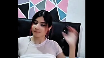 Porn actress touches her tasty pussy