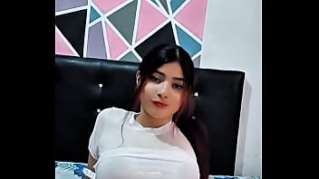 Porn actress touches her tasty pussy