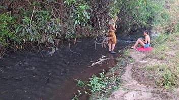 Strangers are caught having sex at the waterfall Strangers are caught having sex at the waterfall
