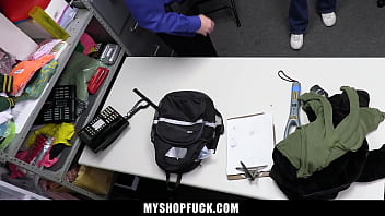 Teen's bag is filled with the stolen merchandise myshopfuck