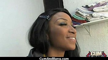 Ebony entertains a group of whites 17