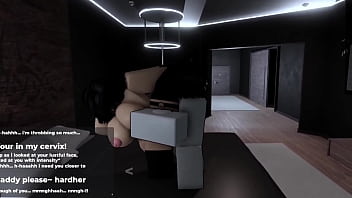 Roblox romantic and passionate sex while she begs for me to own her