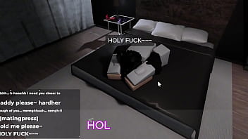 Roblox romantic and passionate sex while she begs for me to own her