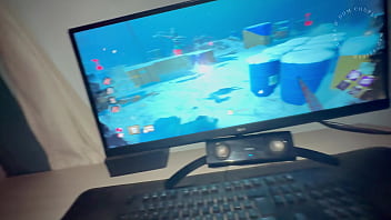 Hot blonde witch in the forest on halloween deepthroat creampie squirt