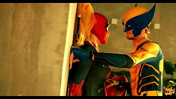 Deadpool vs wolverine crazy sexual fight moliyredwolf