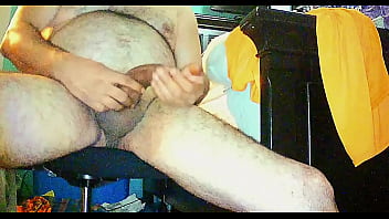 Me enjoying stroking my uncircumcised curved veiny juicy cock