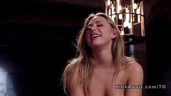 Blonde gets fucking and whipping