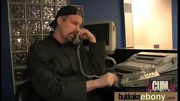 Hot ebony chick love gangbang interracial 16