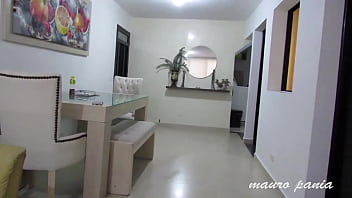 Milf scort arriving at her apartment