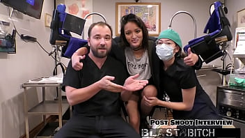 Channy crossfire sucks dick and gets pussy blasted with cum