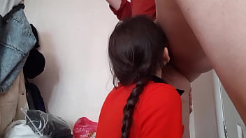 I seduced my student girl and cum in her mouth