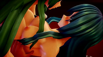 Touhou sanae kochiya and tenshi hinanai