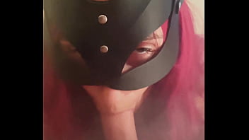 Me teen girl pov blowjob and licking balls dick on a leash in the smoke of hookah