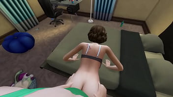 Horny sims step mom seduces her step son