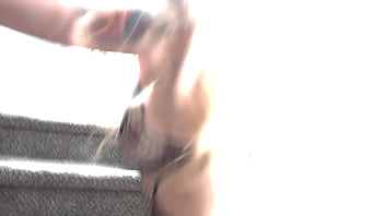 Sexy blond slut showing off