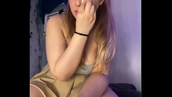 Blonde teen big tits play