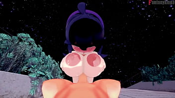 Hex maniac trainer class having public sex 3 pokemon full & pov on sheer & fantasyking3