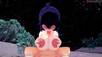 Hex maniac trainer class having public sex 3 pokemon full & pov on sheer & fantasyking3