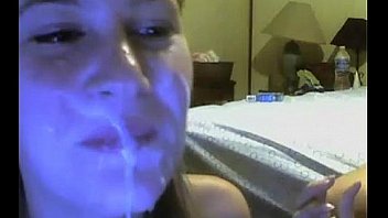 Webcam facialcum and masturbation