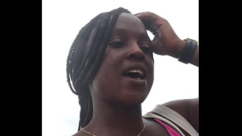 Crazybitch on her way home lazily after shooting contents