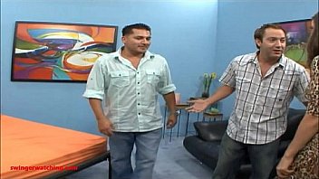 Sexy hot blond geting fuck head white big cock in front her