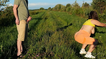 Outdoors risky sex with a random nymphomaniac stranger