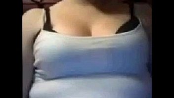 Chubby girl rubs her boobs and pussy