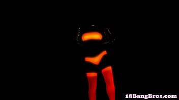 Dancing teen drilled in many positions