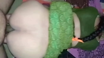 After sucking her step brother's dick the step sister inserted the dick into her tight pussy