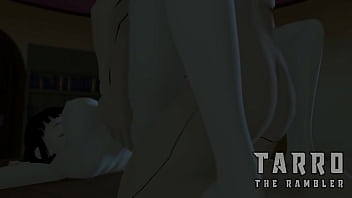 Gohan se coge a su madre mientras su padre los mira