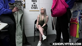 Tiny horny girl stealing dildos