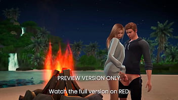 Sarah cheats with topper in a beach