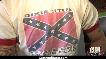 Crazy group interracial blowjob wow 3