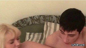 Teen tries bondage sex