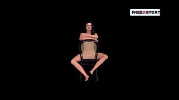 An animated 3d cartoon girl giving sexy poses in several positions